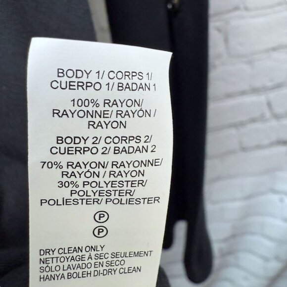 LUCKY BRAND Tunic Top Plus Size 2X Black Velvet Stretch Rayon Womens Evening NWT - Picture 14 of 14